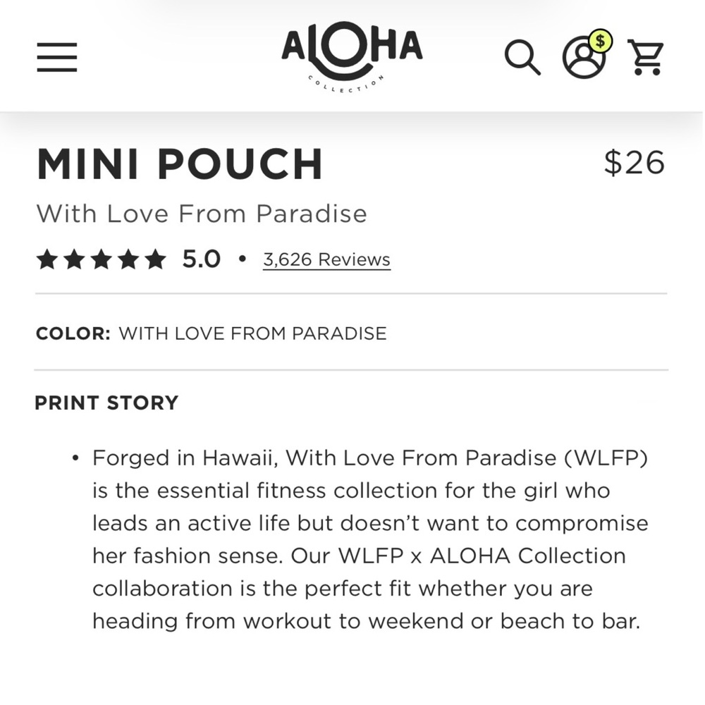 ALOHA Collection Mini Pouch - Picture 4 of 7